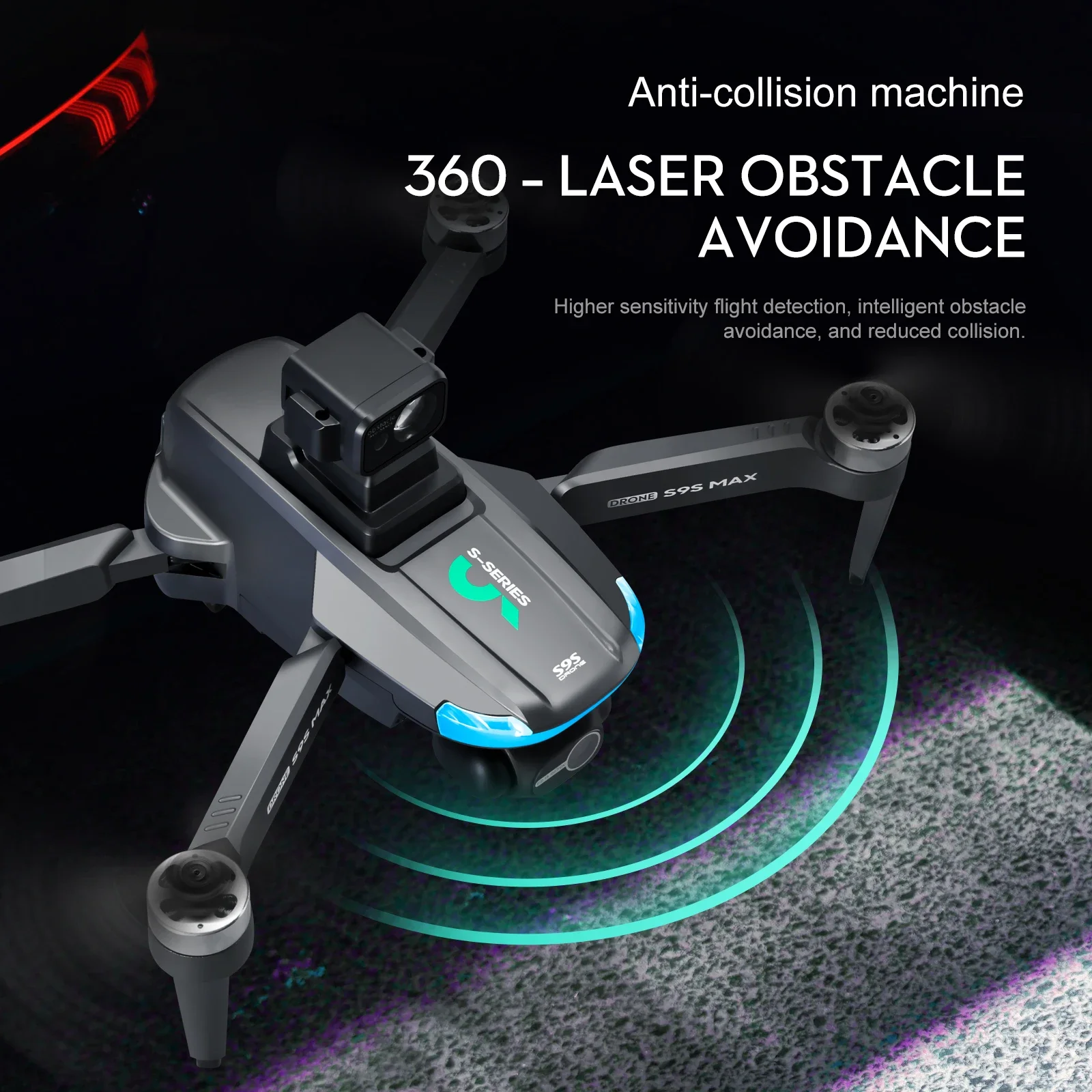 새로운 S9S MAX 미니 드론 4K 2축 PTZ HD - Drone Remote Controller Lanyard 리뷰 및 가격